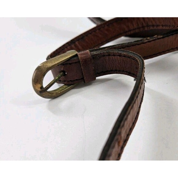 Vtg Talbots 90s Y2K Rattan Zip Crossbody Bag Purse Leather Adjustable Strap Tan - Picture 9 of 10